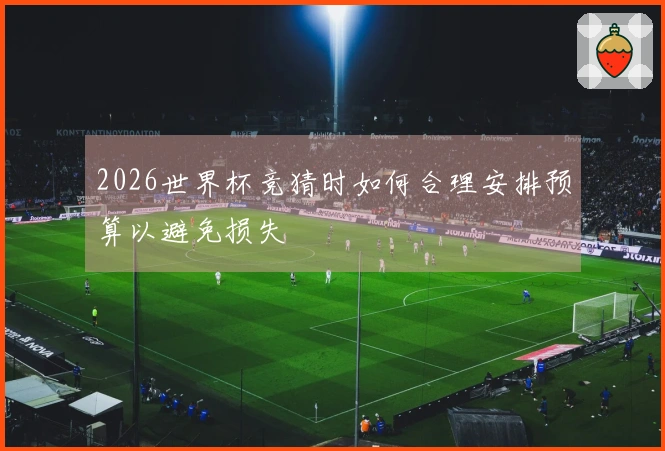 2026世界杯竞猜时如何合理安排预算以避免损失